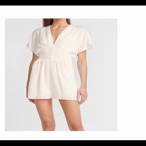 Express cream romper